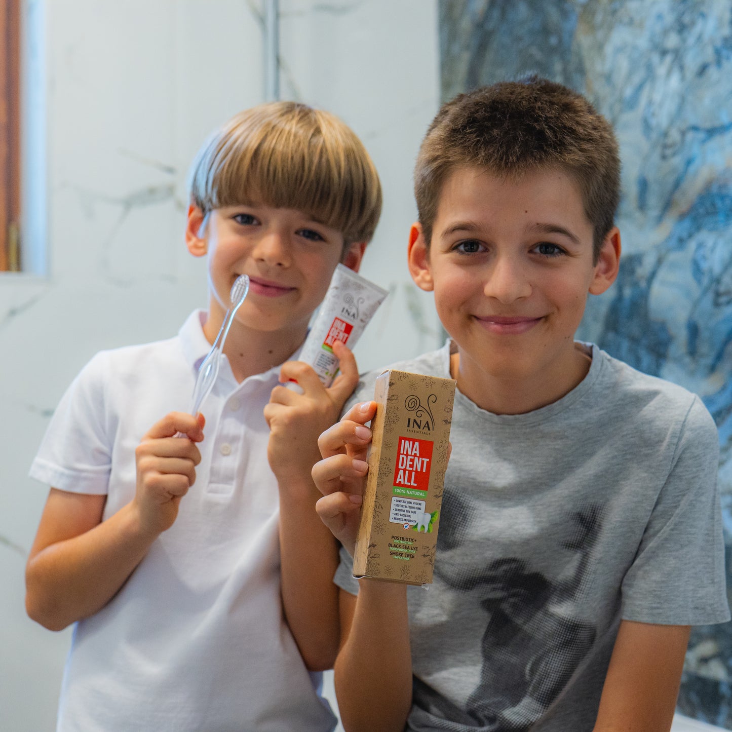 Koop 3 Ina Dent-All tandpasta's en krijg 1 Sumak mondwater Gratis