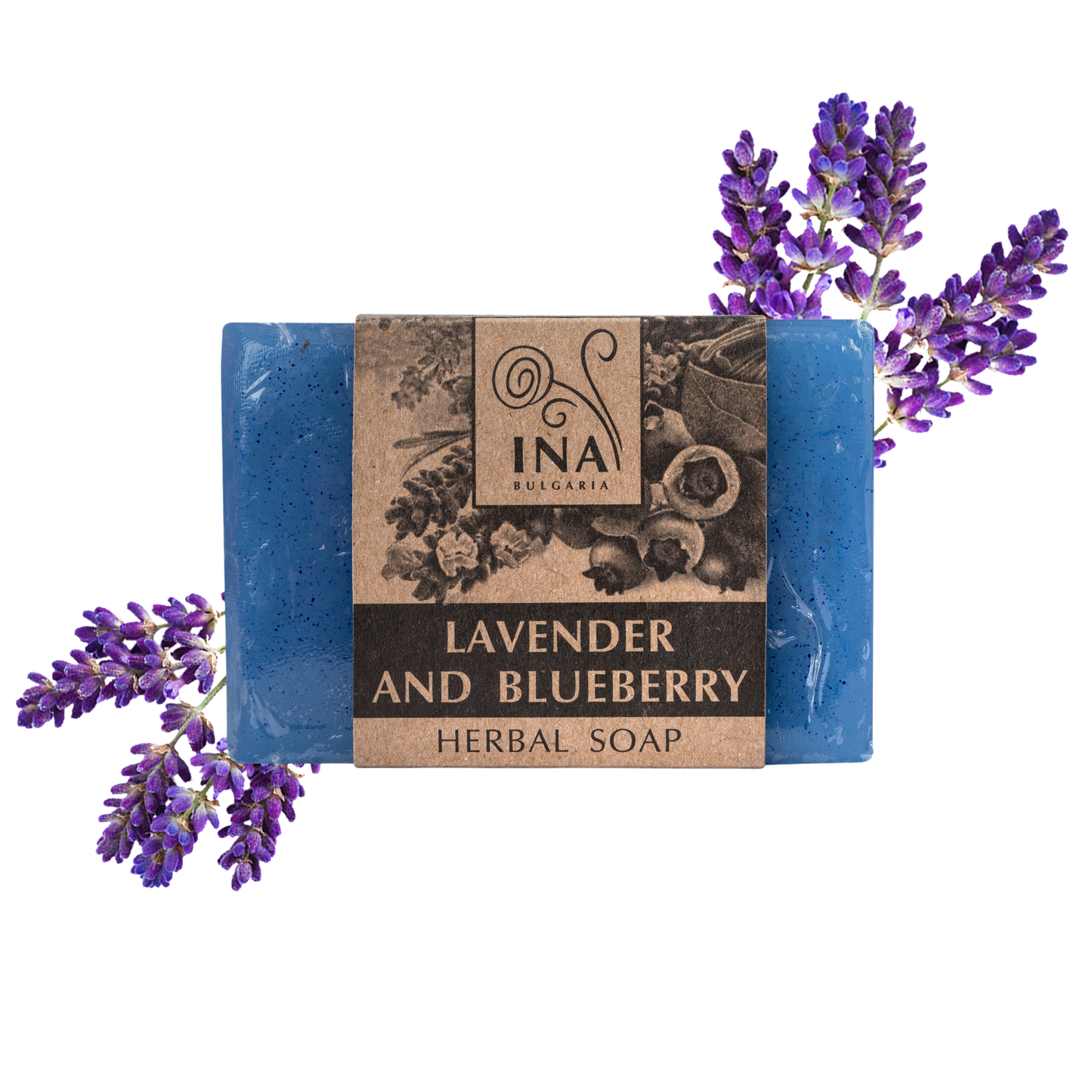 Savon aux herbes - lavande et myrtille