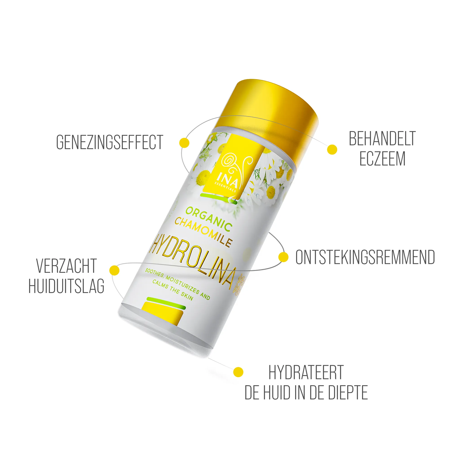 Biologisch Kamillewater - Hydrolina voor Eczeem en Geïrriteerde huid