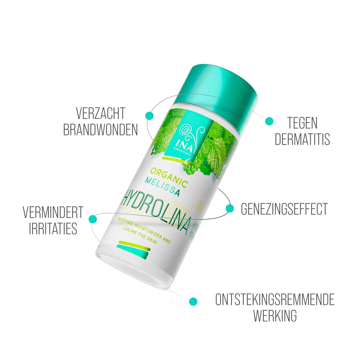 Eau de Mélisse Bio - Hydrolina Contre les Peaux Irritées et Brûlées (150ml)