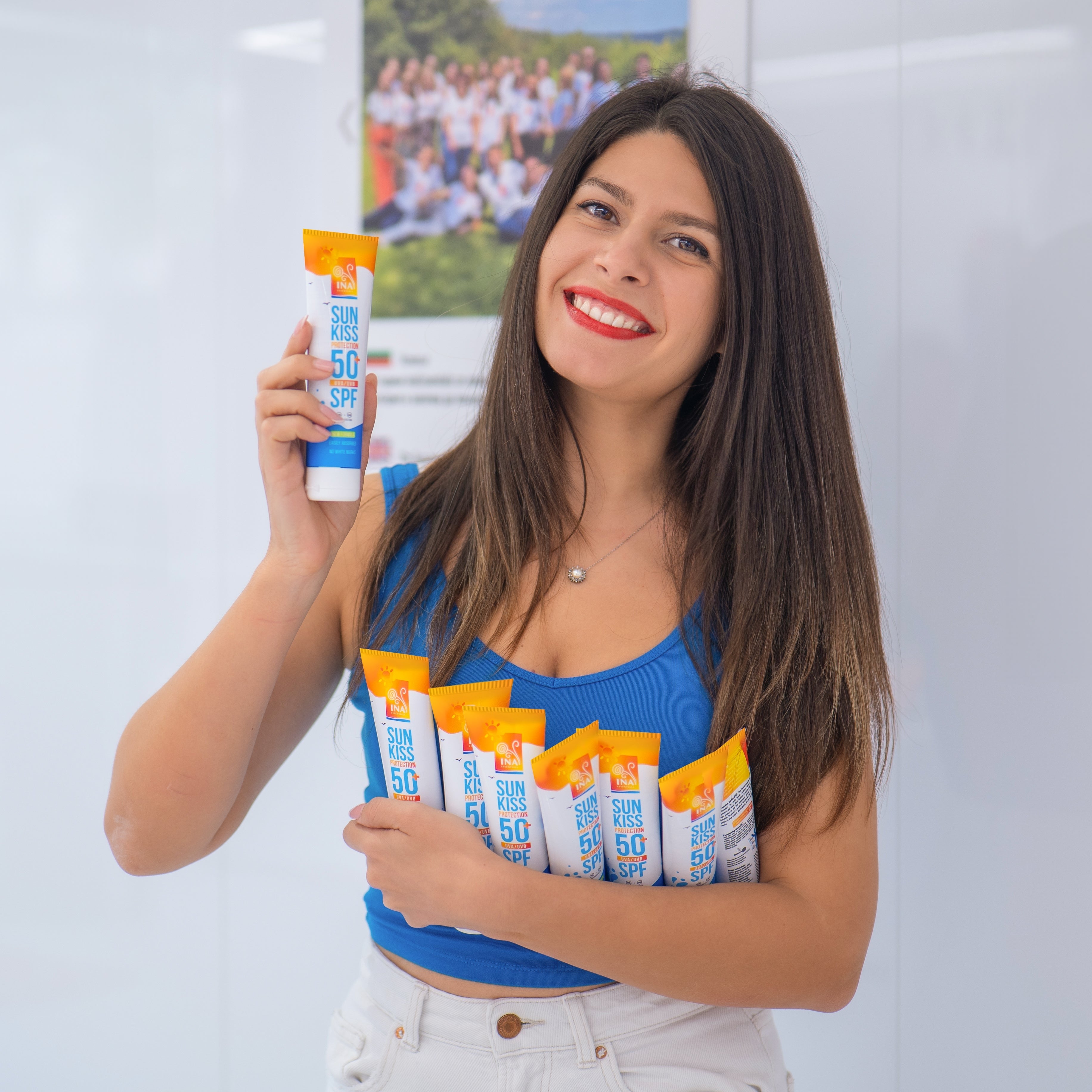Natuurlijke zonnebrandcrème voor gezicht en lichaam SPF 50 voor het hele gezin