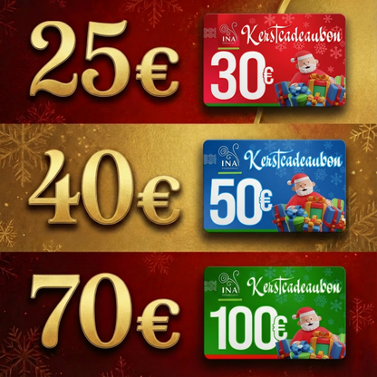 Koop een kerstbon ter waarde van €30, betaal €25 - Digitale bon