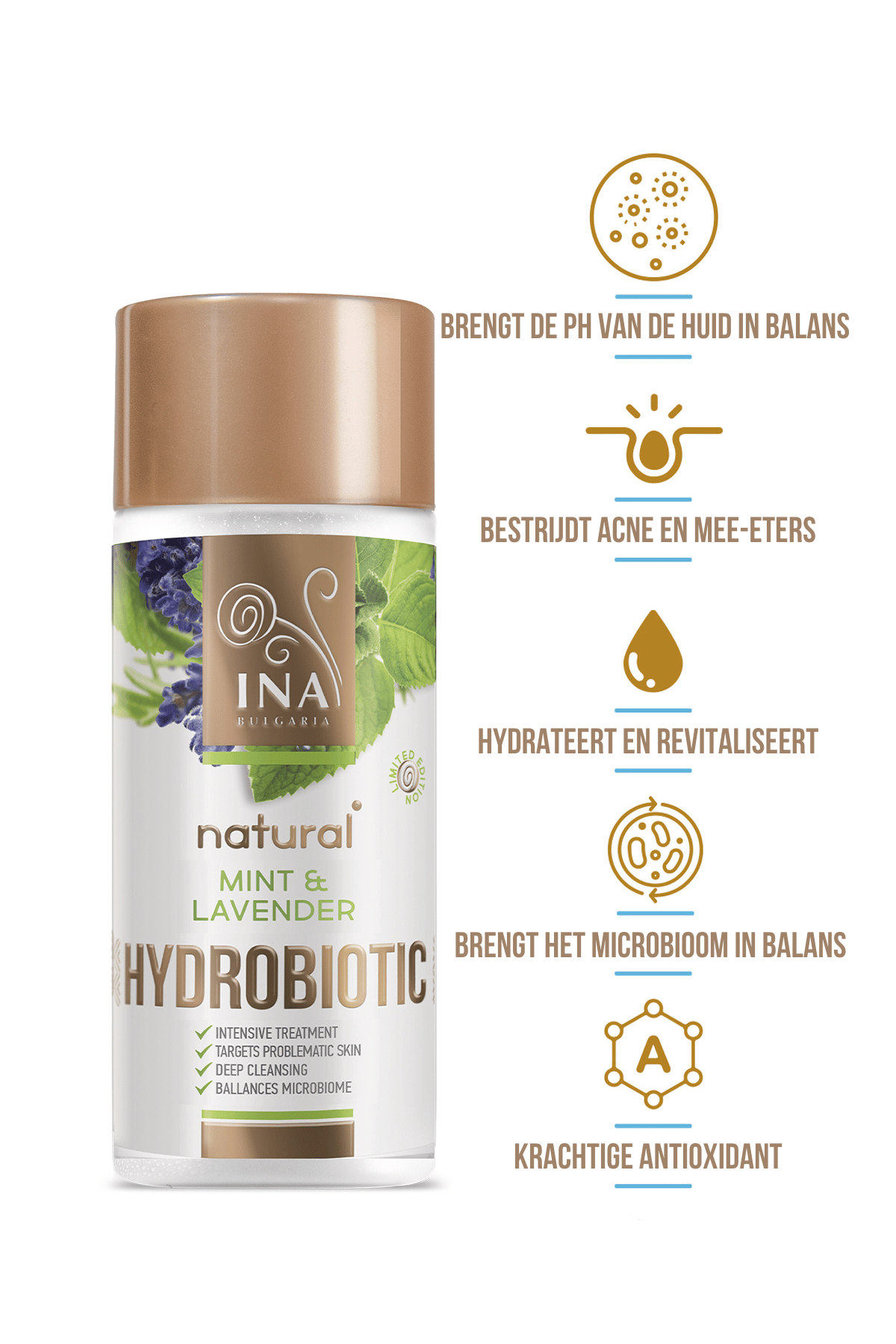 Koop 2 Hydrobiotic-producten met lavendelgeur en ontvang gratis een lavendelshampoo, etherische olie en badzout