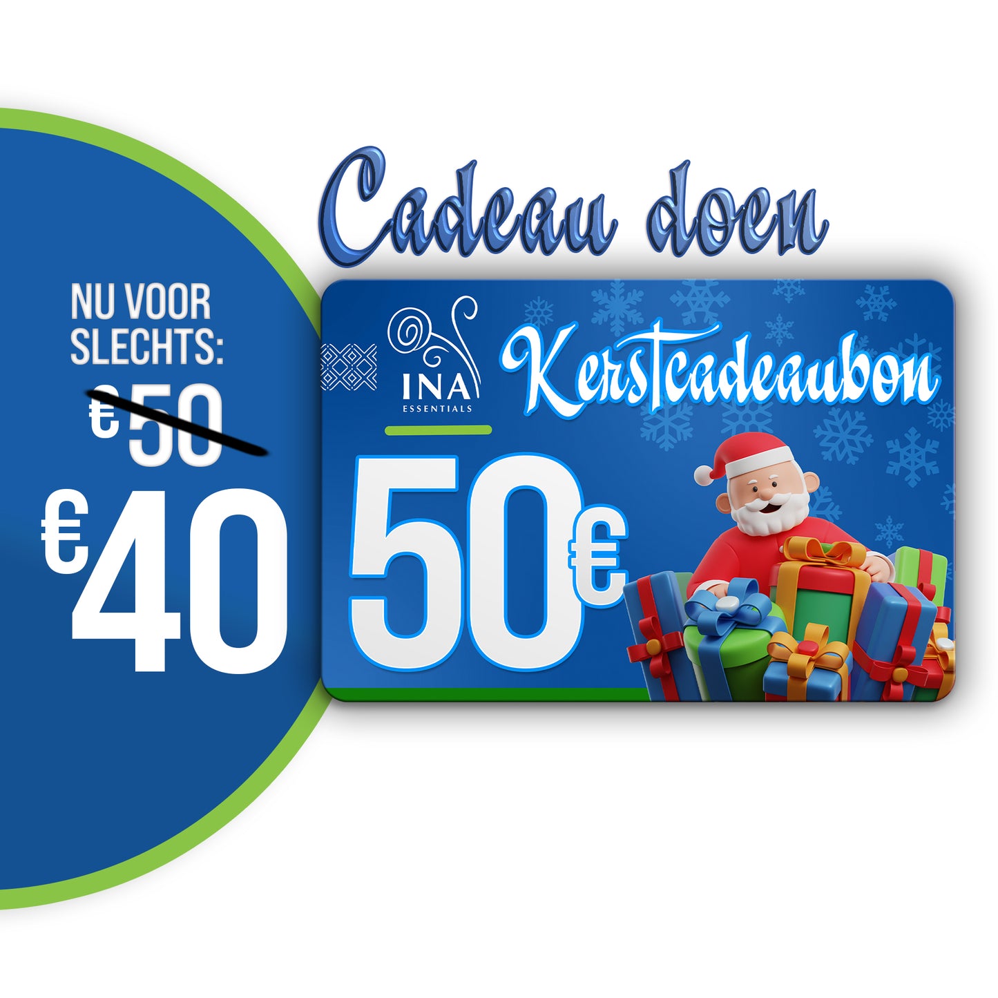 Koop een kerstbon ter waarde van €50, betaal €40 - Digitale bon