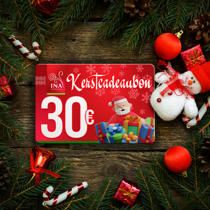 Koop een kerstbon ter waarde van €30, betaal €25 - Digitale bon