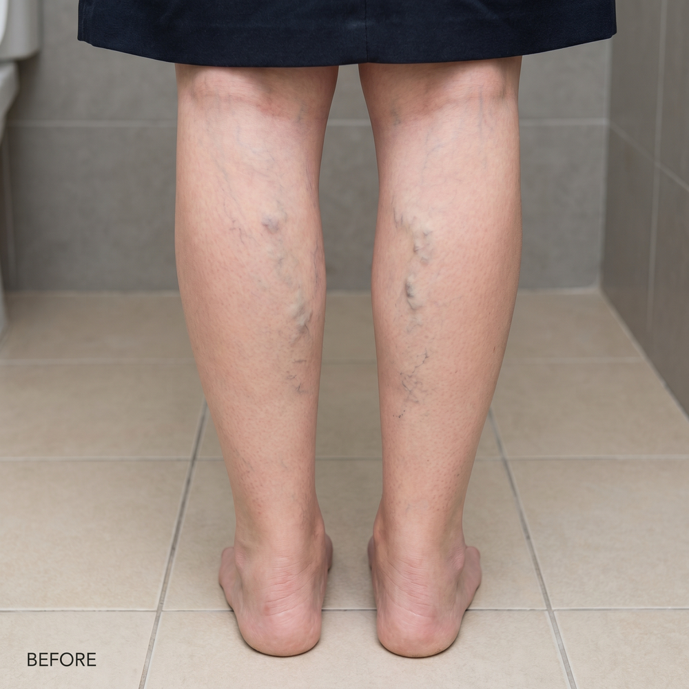 before legs varicose