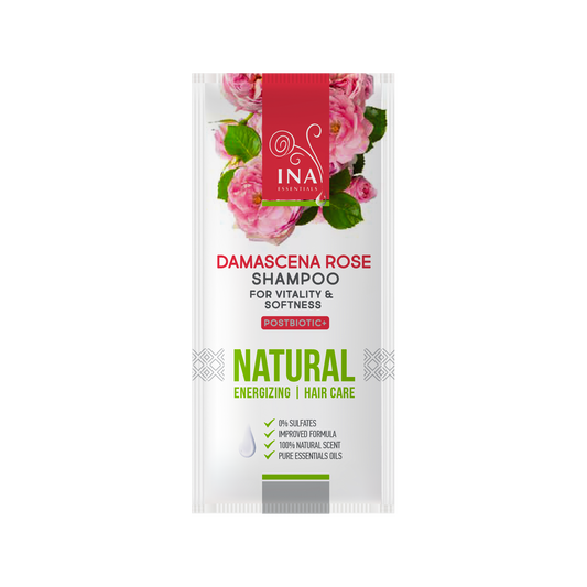 Shampooing à la rose naturelle pour cheveux secs et abîmés (200 ml) - à l'huile de rose bio 