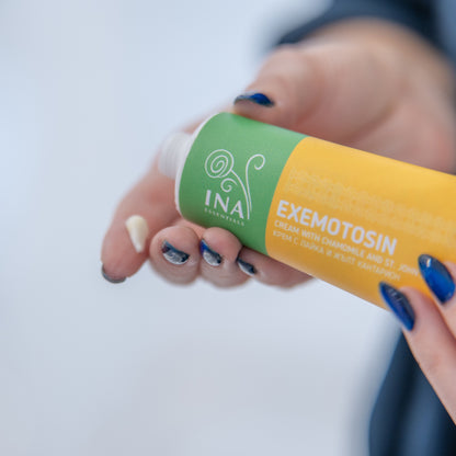 Crème voor psoriasis, eczeem en geïrriteerde huid - met Sint-Janskruid, Kamille en Propolis