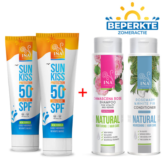 Koop 2 Zonnebrandcrèmes en Ontvang Gratis Shampoo en Conditioner