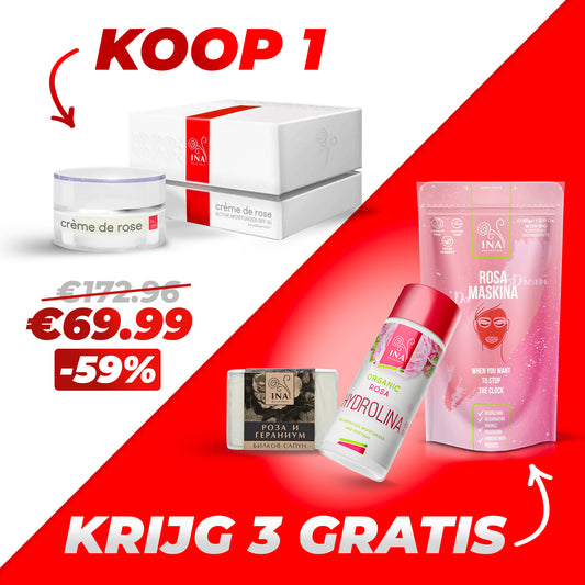 Koop 1 Creme de Rose, ontvang 3 producten gratis
