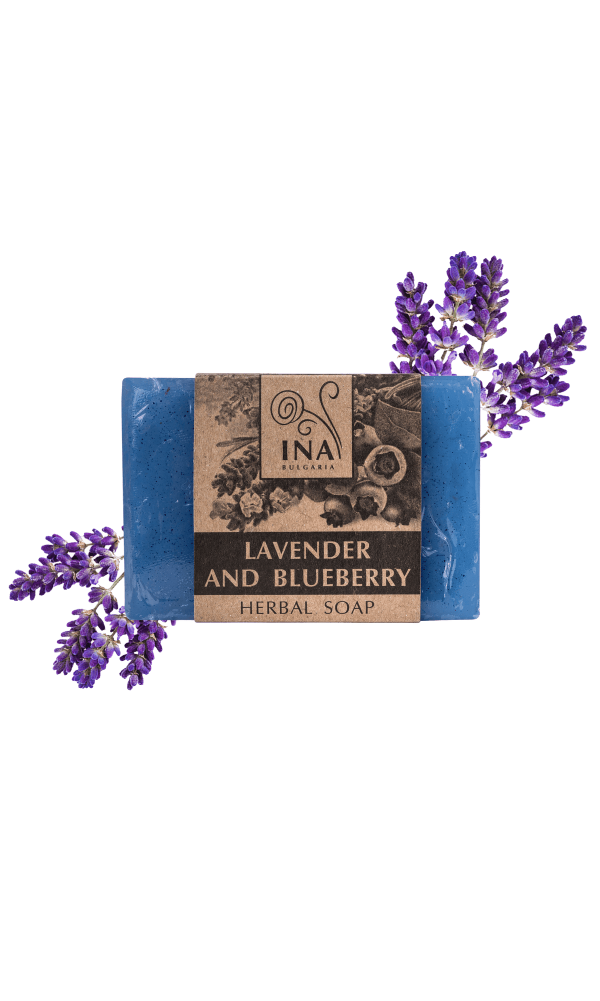 Kruidenzeep - lavendel en blauwe bosbes